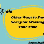 Other Ways to Say Sorry for Wasting Your Time