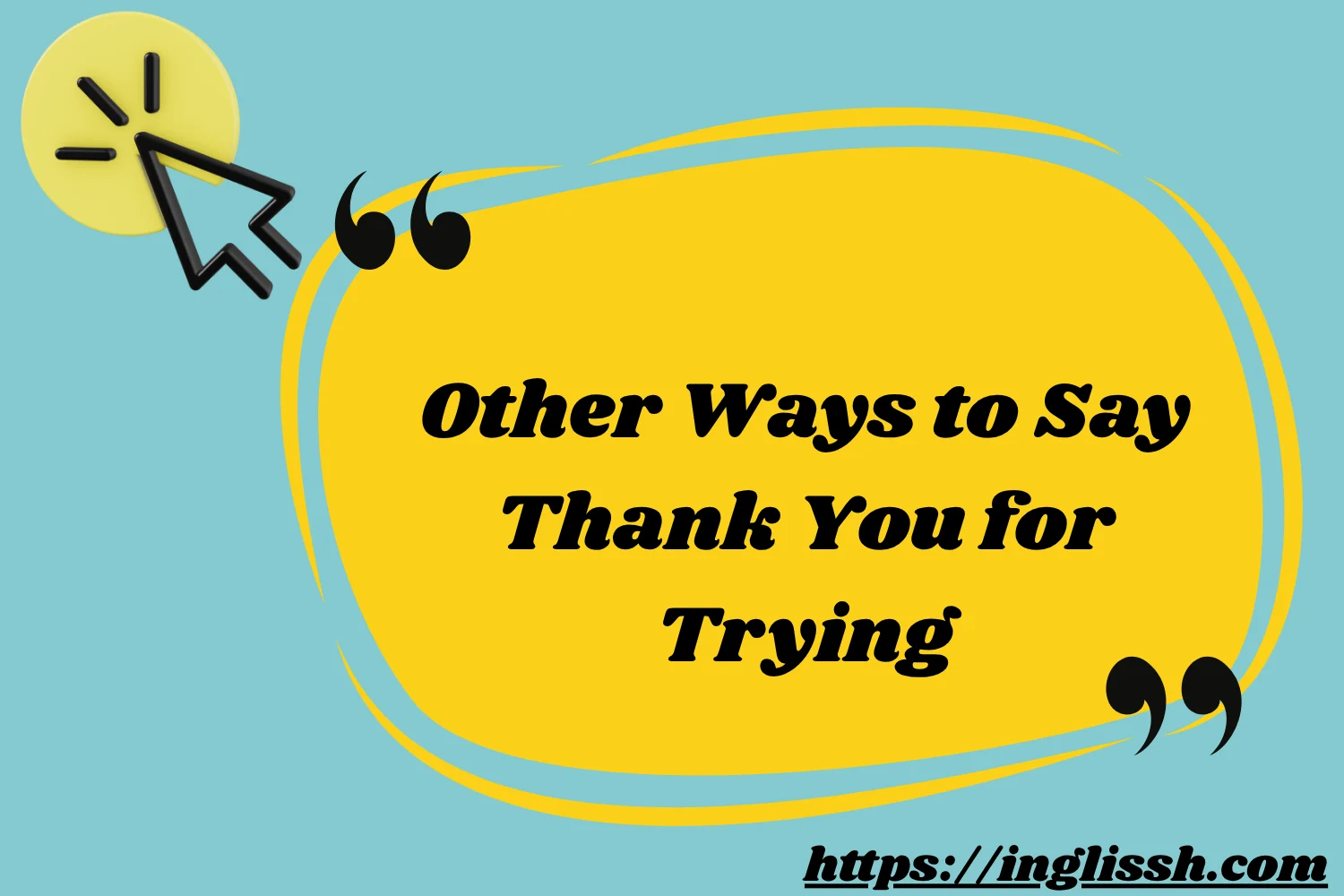 Other Ways to Say Thank You for Trying