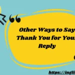 Other Ways to Say Thank You for Your Reply