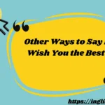 Other Ways to Say I Wish You the Best